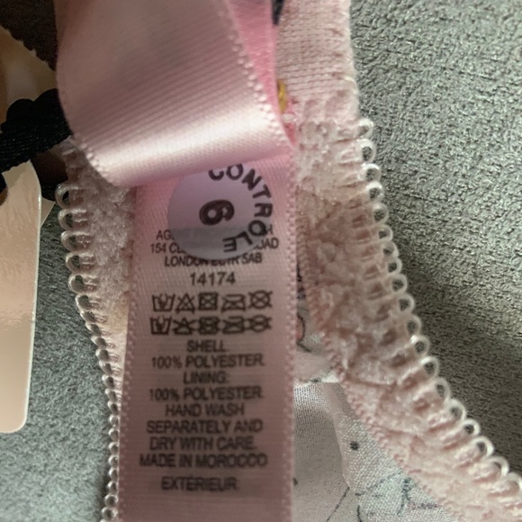 $145 Agent Provocateur Cinta Pastel Pink georgette soft-cup triangle bra M/3 - Picture 15 of 16